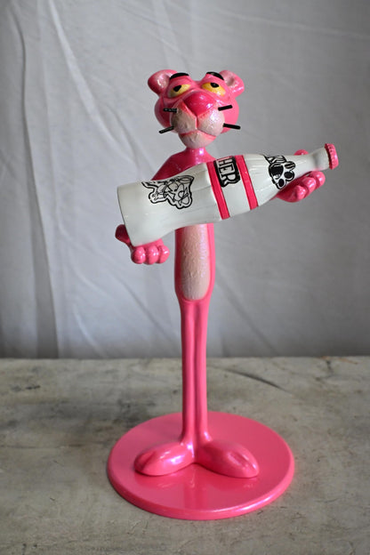 Pink Panther Inspired Resin Statue Figurine Andres Mendez 8"x9"x17"H