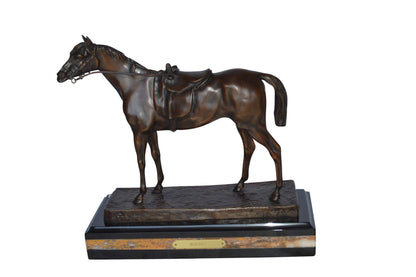 Horse Statue, Jules Moigniez Replica - Size: 14"L x 6"W x 12"H.