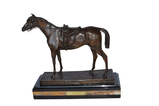 Horse Statue, Jules Moigniez Replica - Size: 14"L x 6"W x 12"H.