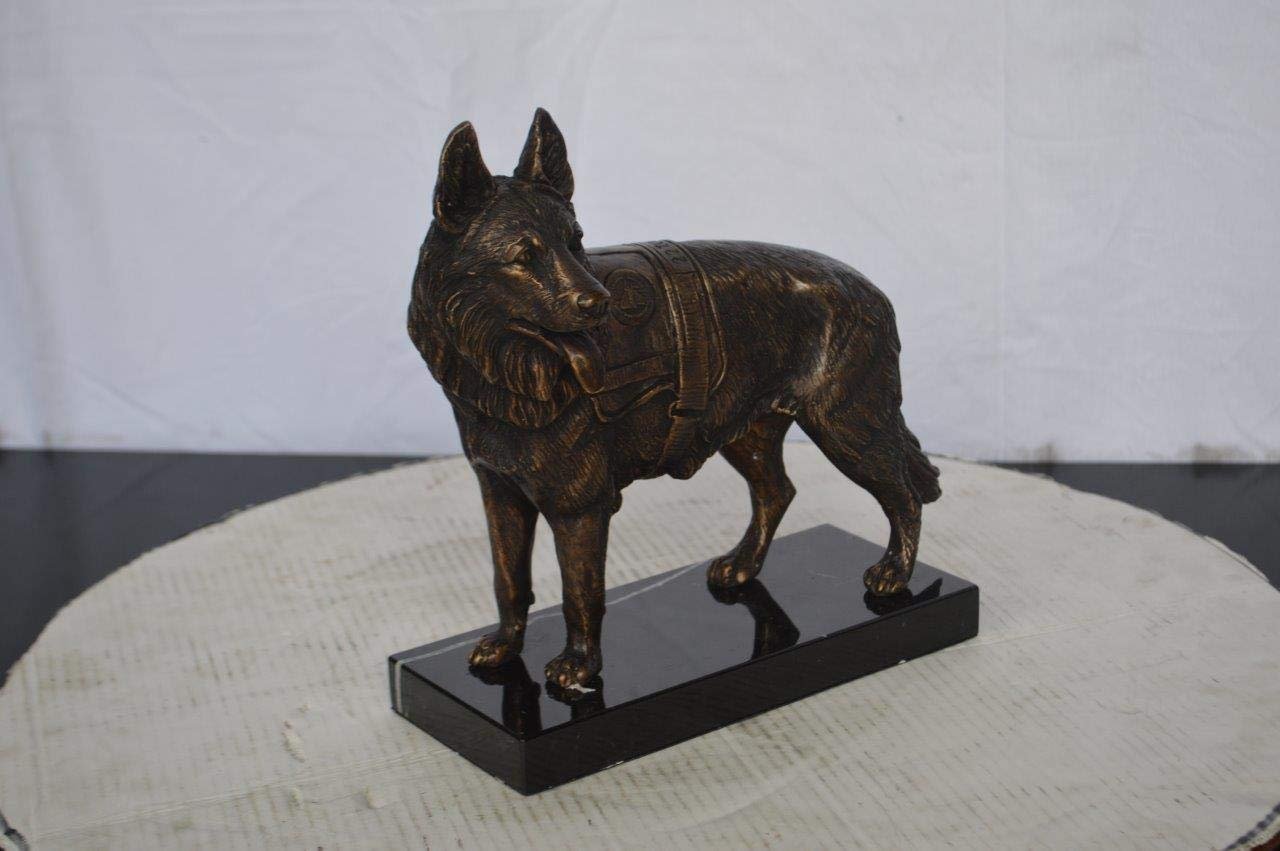 Service Dog standing -  Size: 12"L x 5"W x 12"H.