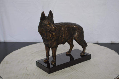 Service Dog standing -  Size: 12"L x 5"W x 12"H.