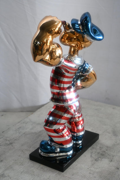 Popeye MAGA Statue Resin Patriotic Figurine 11"x6"x17"H