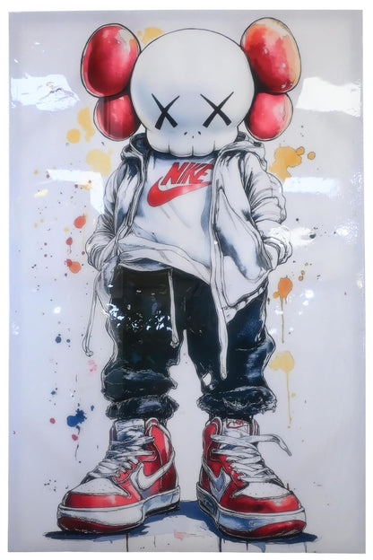 Skull Character Streetwear Sneaker Pop Art Canvas 40"x60"