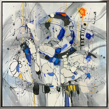 NIFAO Mesmerizing Art A Rush of Gold by Mario Luca Limited Edition 41"x41"