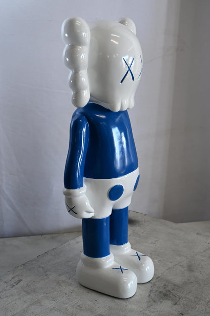NIFAO Designer Toy Character Resin Statue Blue White Figurine 11"x7"x24"H
