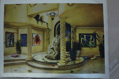 Orlando Quevedo Limited Edition Giclée - The Kiss (Medium) - Size: 29.5" L x 43" W