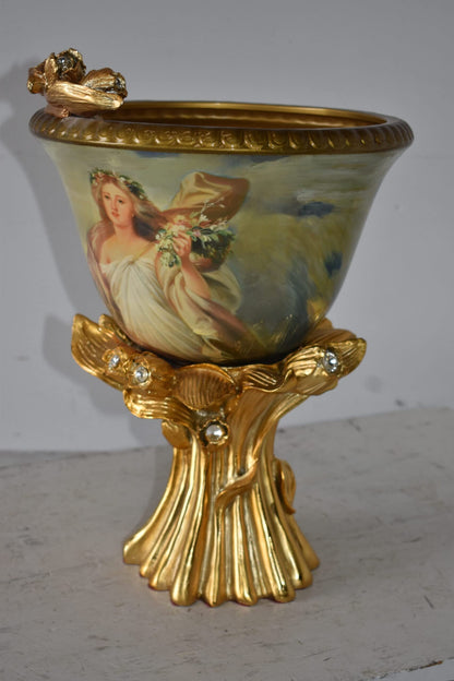 Decorative Resin Vase Embellished with Fairy Flora Size: 12" x 12" x 18"H