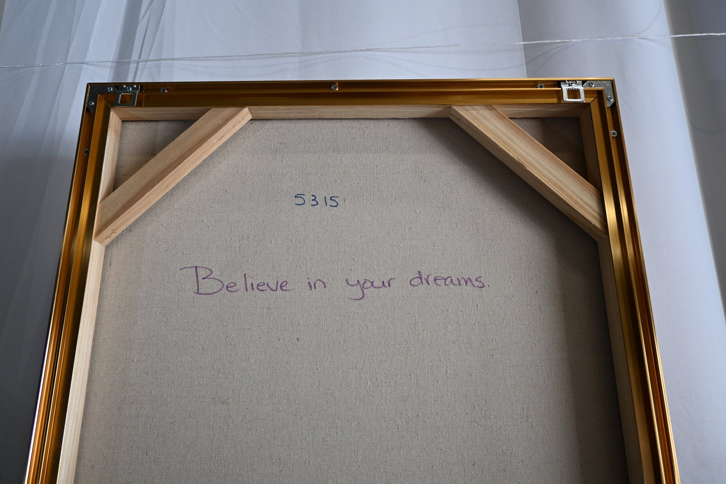 NIFAO John Lennon Believe In Your Dreams Mixed Media Art 24"x39"