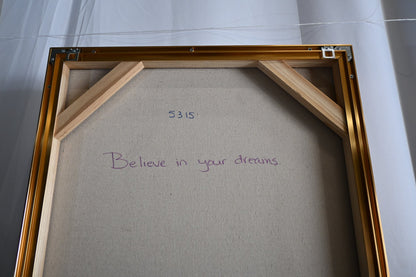 NIFAO John Lennon Believe In Your Dreams Mixed Media Art 24"x39"