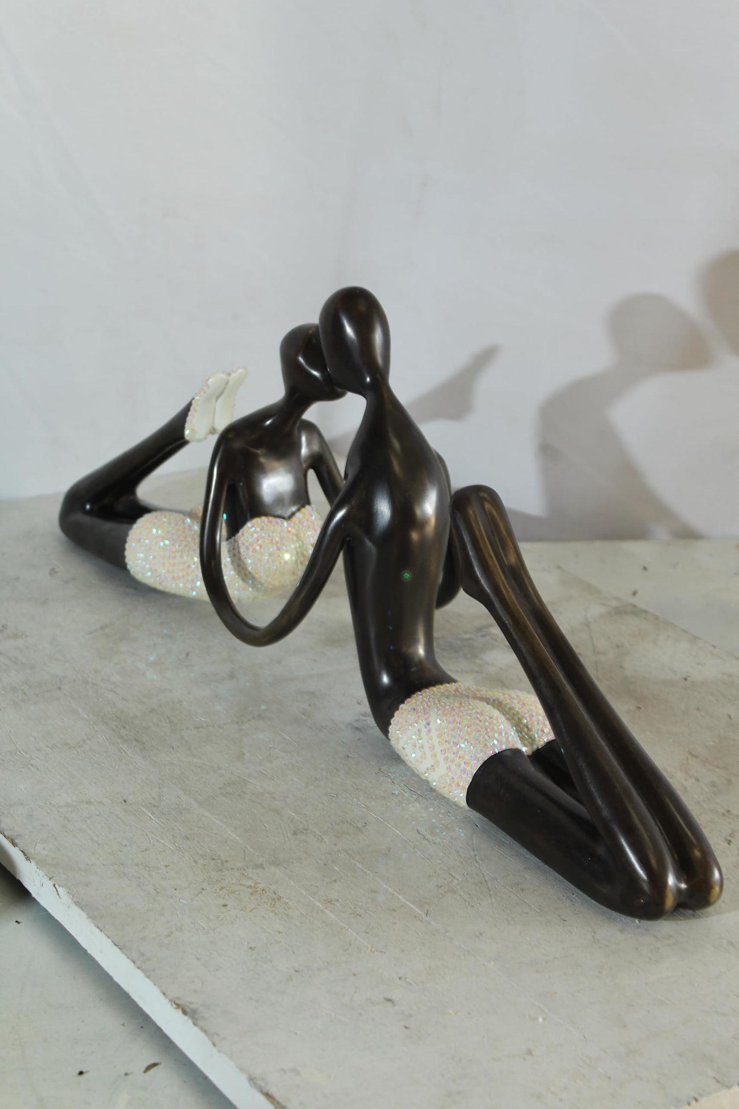 NIFAO Bronze Sculpture Endless Love by Liliana Mendez Art Statue 26"x5"x10"H