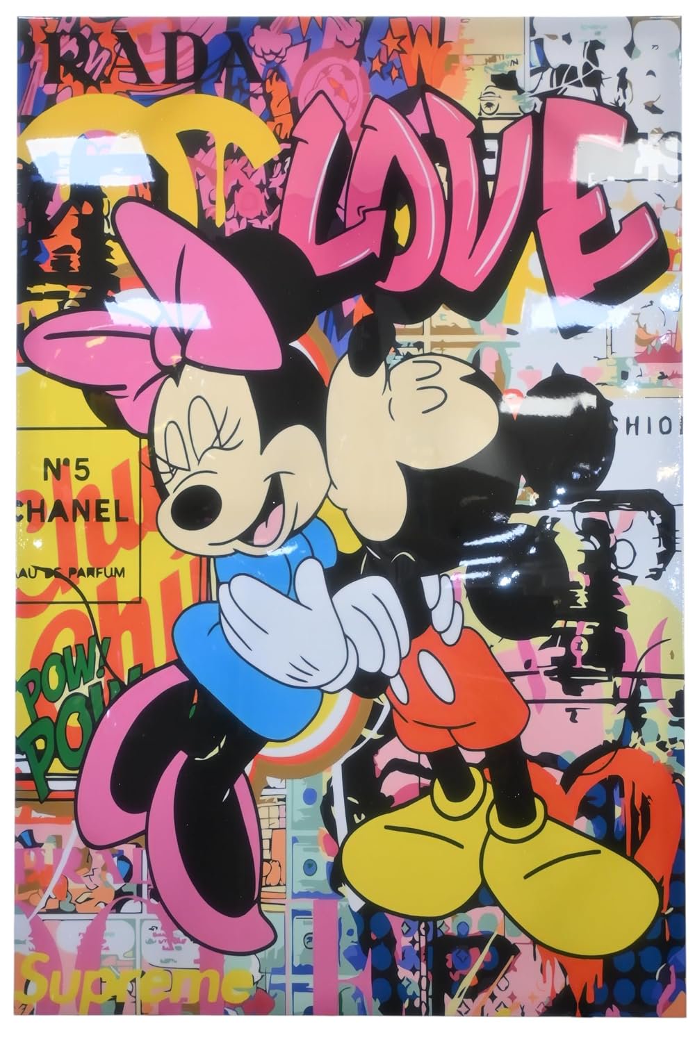 Cartoon Mice Love Pop Art Fashion Canvas 40"x60"