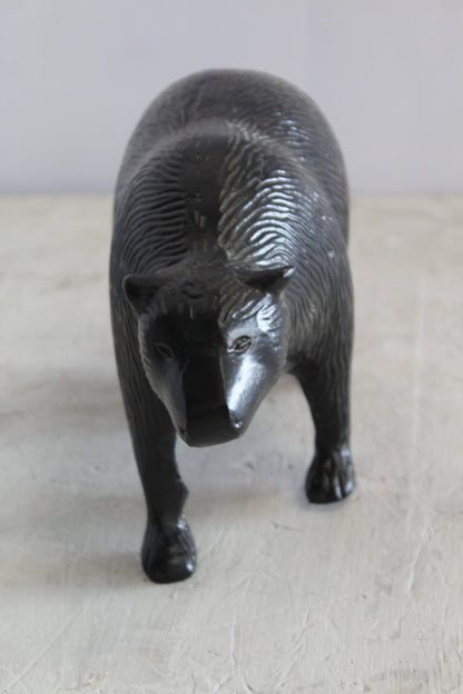 Aluminum Small Bear Sculpture, Majesty for Your Space 11" x 4" x 7"H