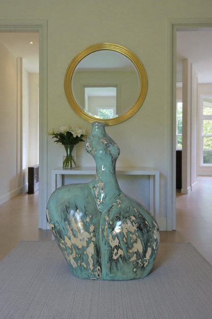 Resin sculpture of a Women body - modern art -  Size: 13"L x 6"W x 20"H.