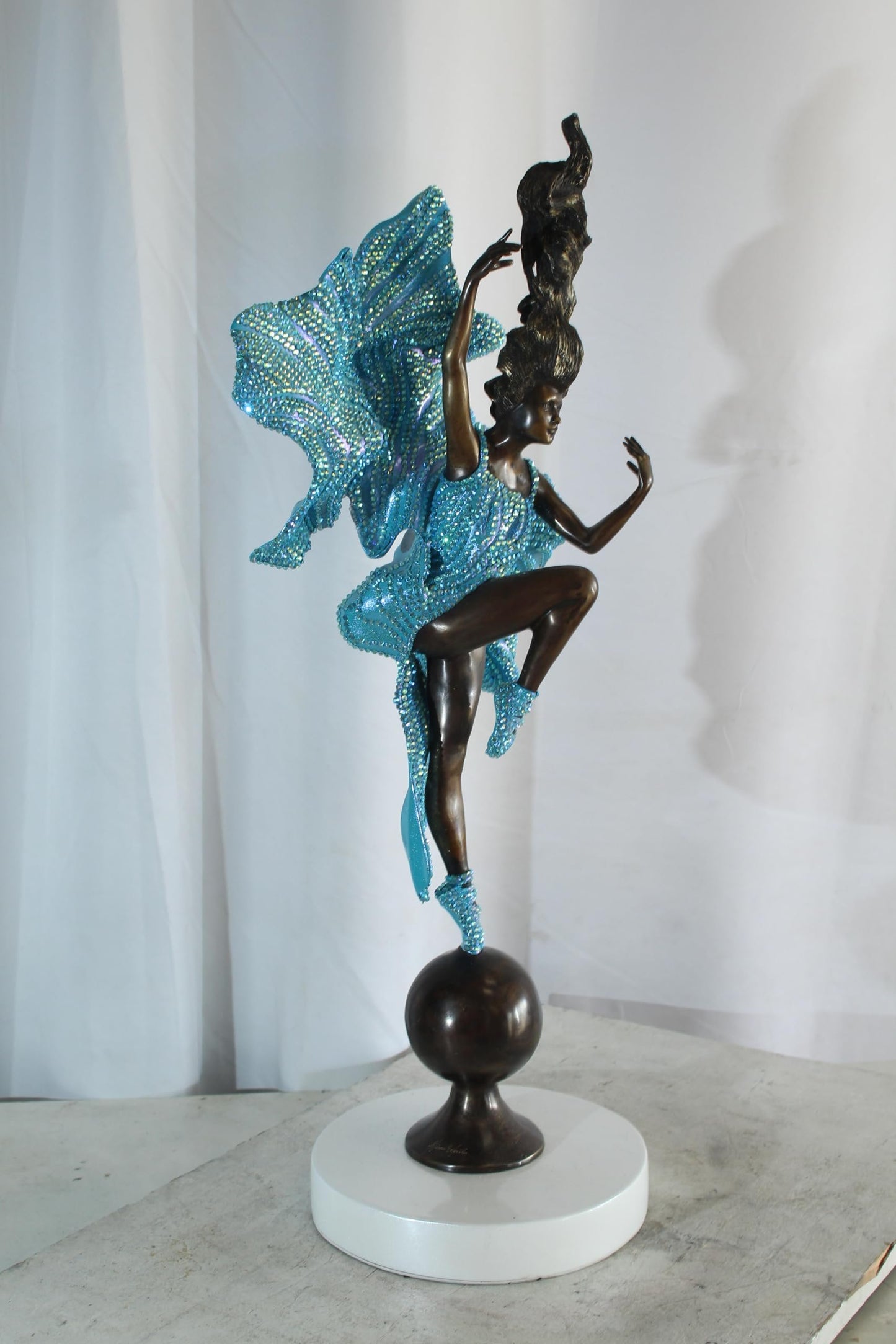 NIFAO Bronze Sculpture Submerge Elegance by Liliana Mendez 14"x9"x31"H