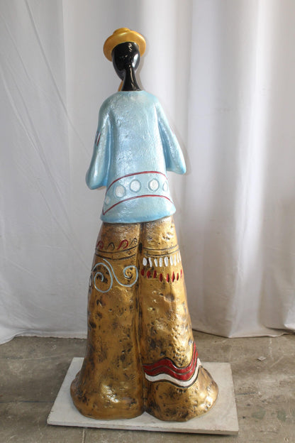 Life Size New Orleans Saxophone Street Musician Resin statue 31" x 23" x 65"H