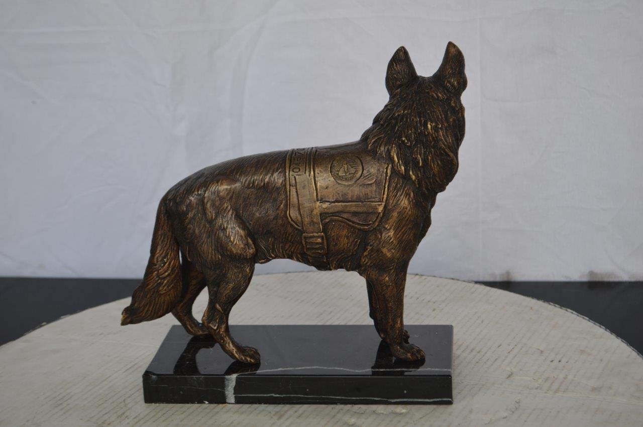Service Dog standing -  Size: 12"L x 5"W x 12"H.