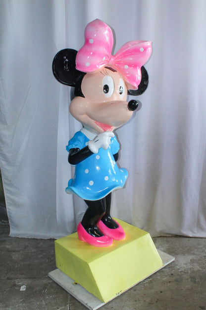 Large Cartoon Mouse Character Statue With Hands On Hips 22" x 29" x 70"H
