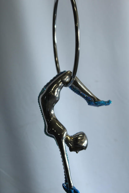 NIFAO Bronze Sculpture in The Ring of Light by Liliana Mendez 9"x9"x28"H