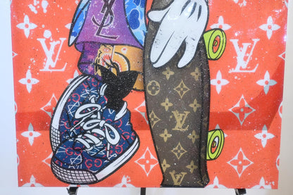 Skater Mouse Streetwear Pop Art Resin Canvas 40"x60"