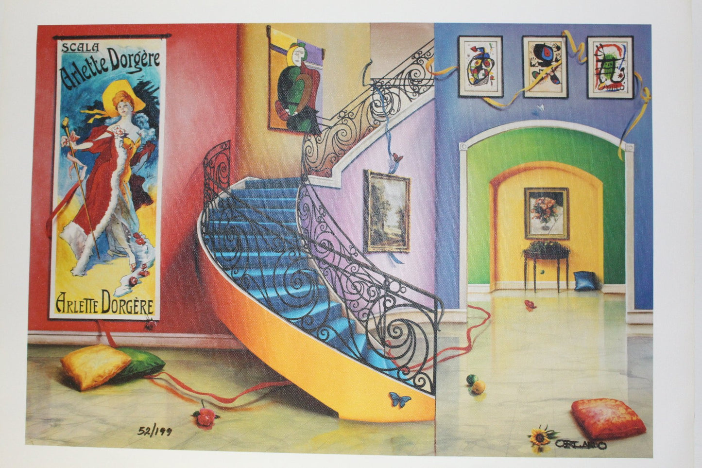 Orlando Quevedo Limited Edition Giclée - Moments with You - Size: 21" L x 13.5" W.