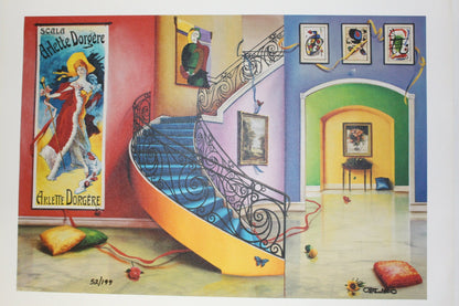 Orlando Quevedo Limited Edition Giclée - Moments with You - Size: 21" L x 13.5" W.