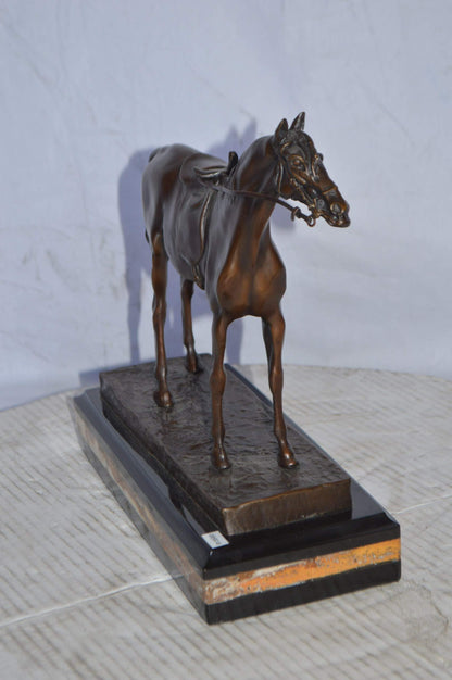 Horse Statue, Jules Moigniez Replica - Size: 14"L x 6"W x 12"H.