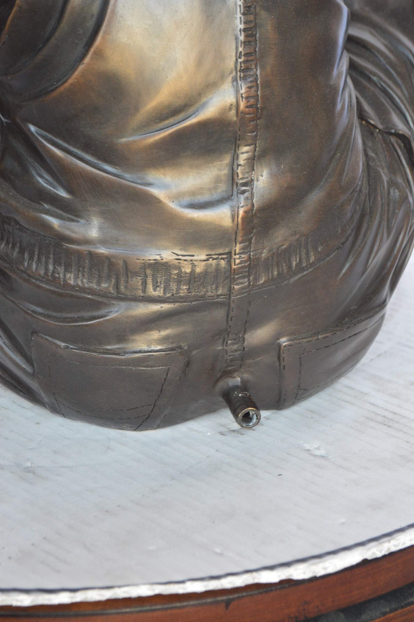 Boy Push Turtle Bronze Statue Fountain  -  Size: 18"L x 20"W x 19"H.