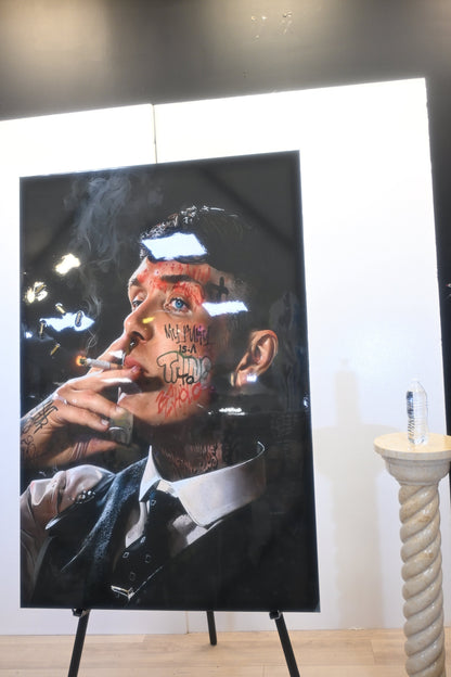 NIFAO Giant Thomas Shelby Peaky Blinders Pop Art Resin Canvas 40x60 Inch Wall Decor