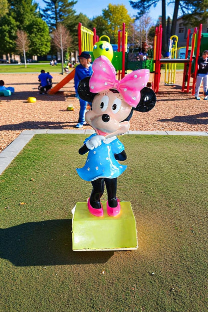 Large Cartoon Mouse Character Statue With Hands On Hips 22" x 29" x 70"H