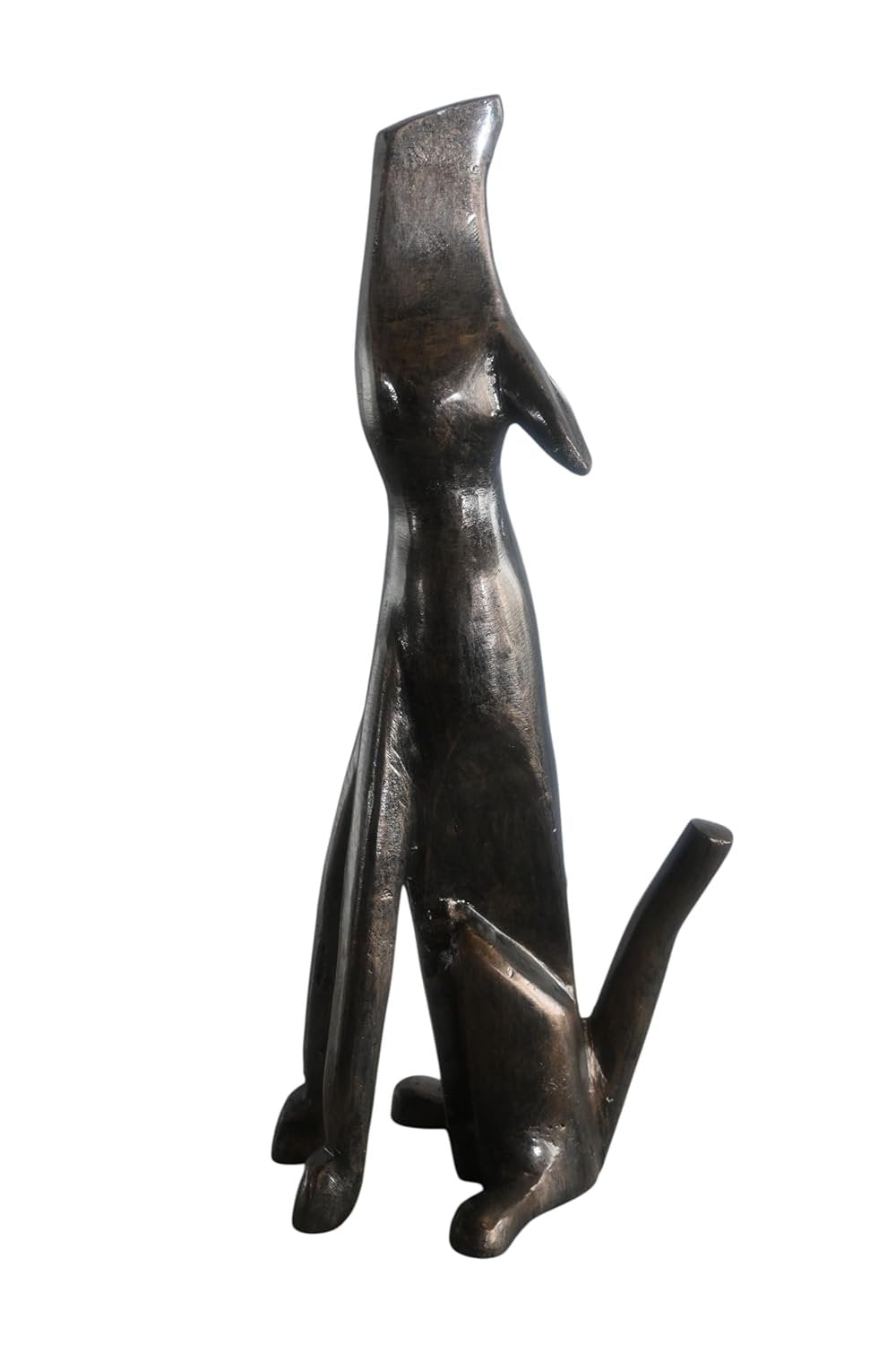 Howling Coyote Medium Aluminum Statue Wildlife Collection 7"x9"x22"H
