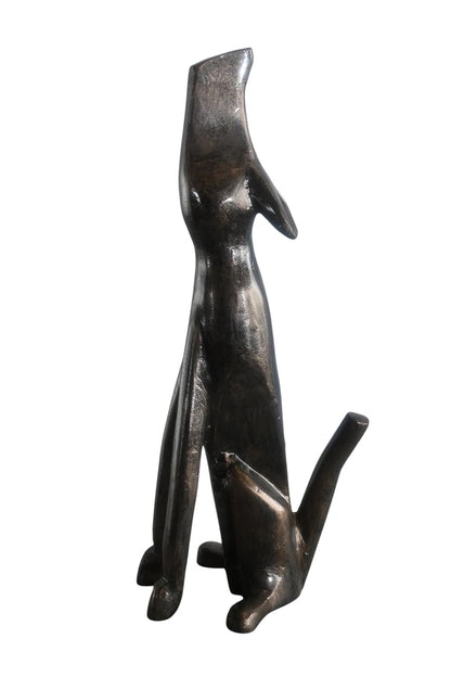 Howling Coyote Medium Aluminum Statue Wildlife Collection 7"x9"x22"H