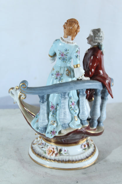 NIFAO Porcelain Courting Couple Figurine 11" x 10" x 16"H