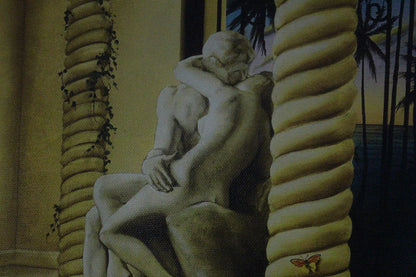 Orlando Quevedo Limited Edition Giclée - The Kiss (Medium) - Size: 29.5" L x 43" W