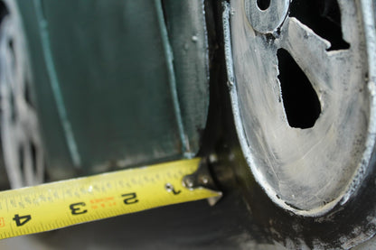 NIFAO Porsche 911 Inspired Classic Green Sports Car Metal Wall Art 79" x 2" x 40"H