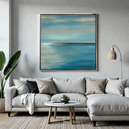 NIFAO Limited Edition Horizon by Mario Themme Abstract Art 41"x41"