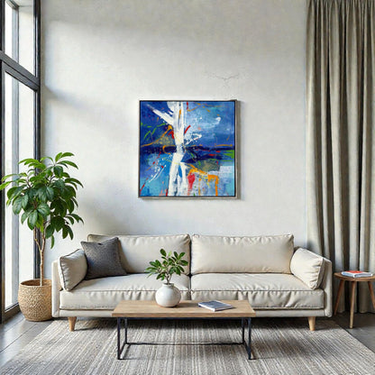 NIFAO Limited Edition First Light by Azarin Abstract 39"x39"