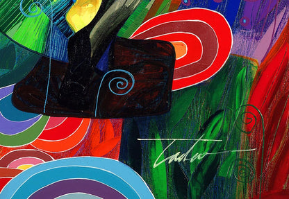 NIFAO Limited Edition Amy by Tadeo Zavaleta Colorful Art 40"x30"