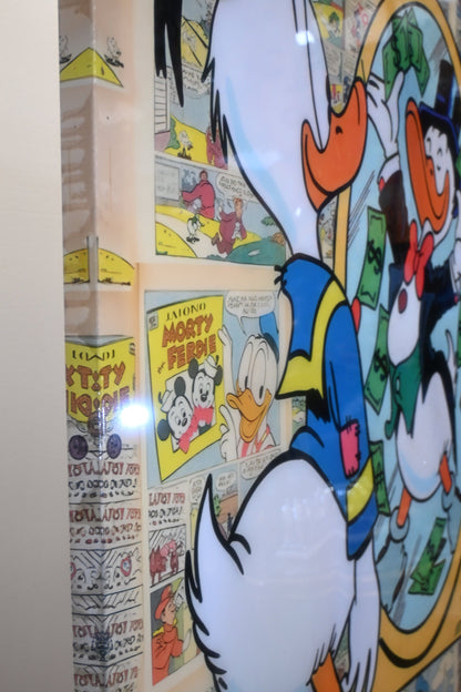 Dream Big Wealthy Duck Reflection Pop Art Canvas 40"x60"