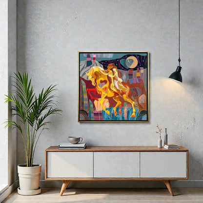 NIFAO Limited Edition Runaway by Tadeo Zavaleta Colorful Art 34"x34"
