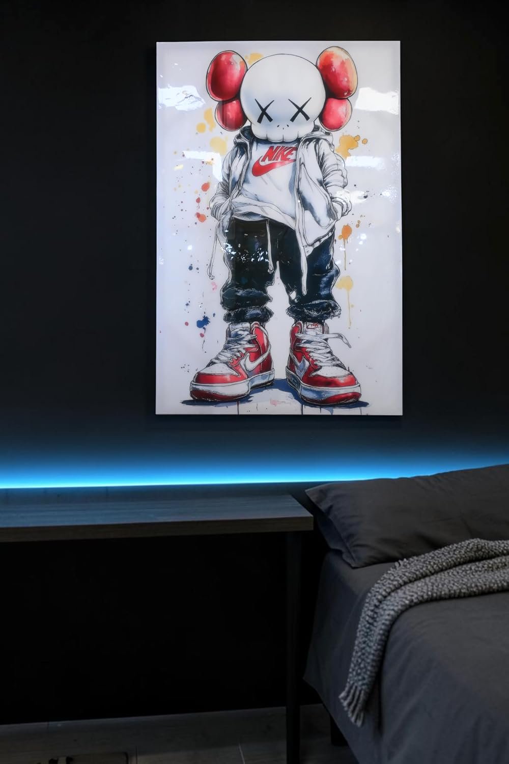 Skull Character Streetwear Sneaker Pop Art Canvas 40"x60"