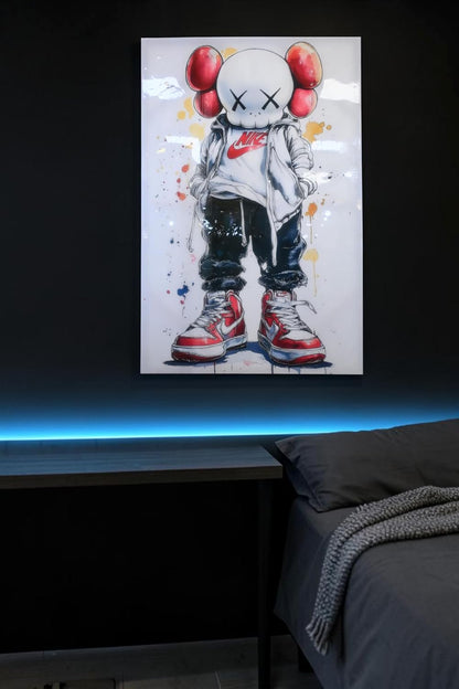 Skull Character Streetwear Sneaker Pop Art Canvas 40"x60"