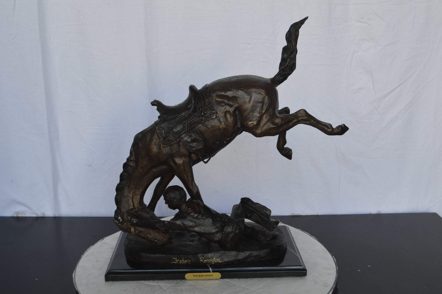 Wicked Pony by Remington Bronze Statue -  Size: 17"L x 11"W x 22"H.