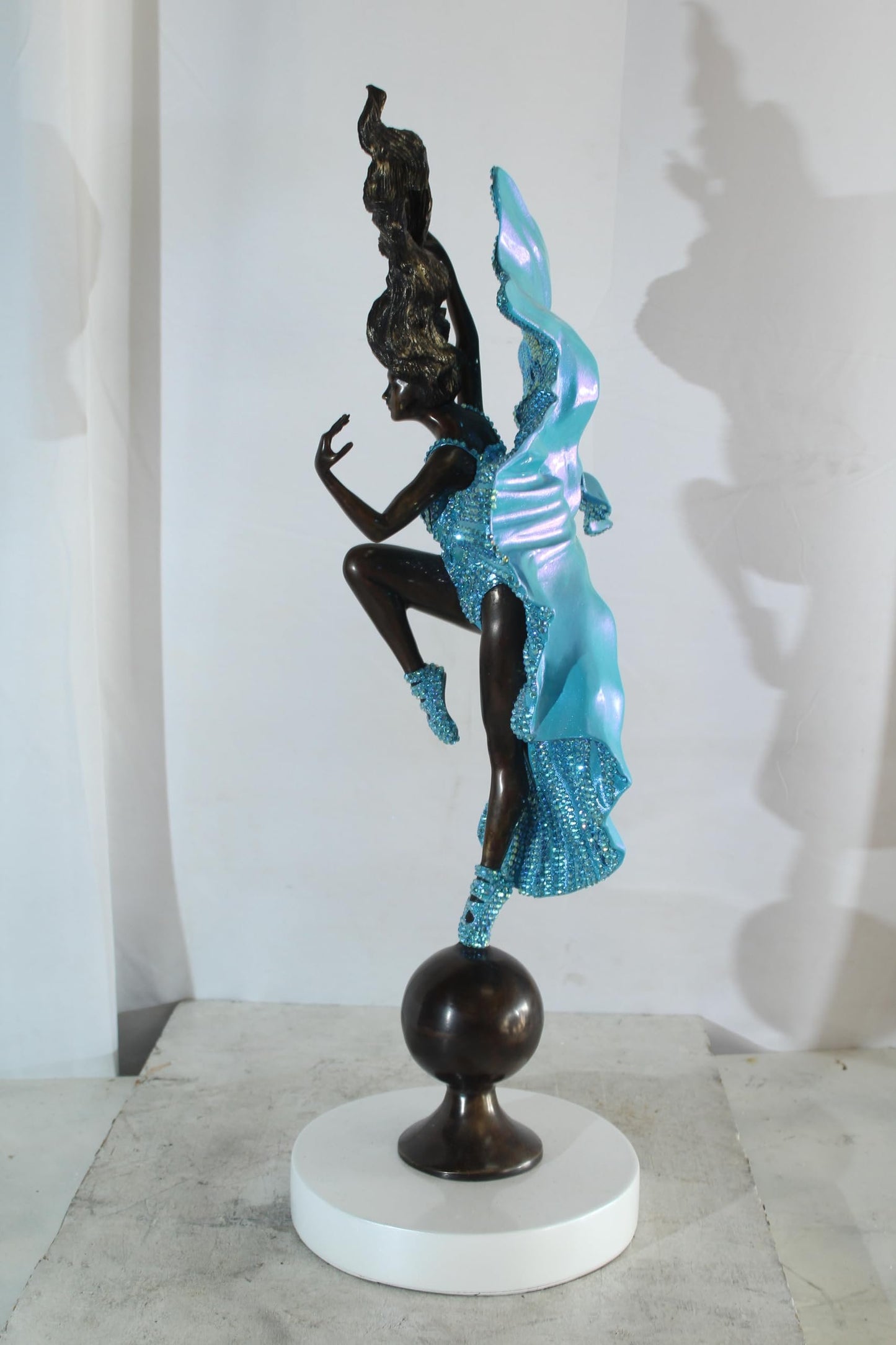 NIFAO Bronze Sculpture Submerge Elegance by Liliana Mendez 14"x9"x31"H
