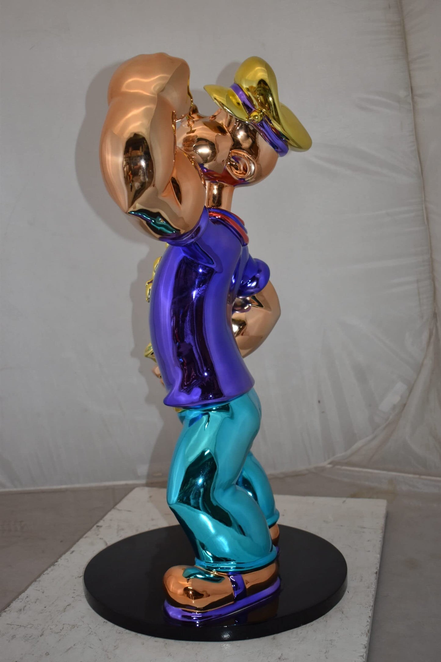 Popeye with Purple shirt Resin Statue Size: 18" x 16" x 31"H