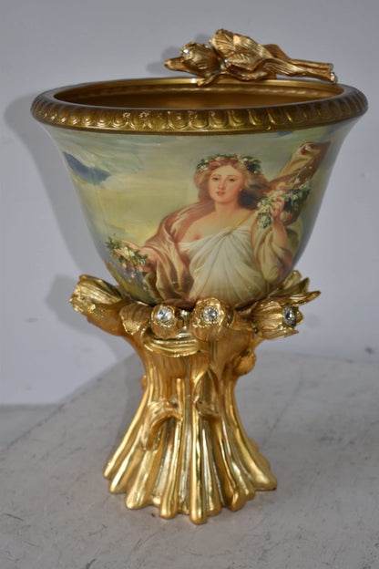 Decorative Resin Vase Embellished with Fairy Flora Size: 12" x 12" x 18"H