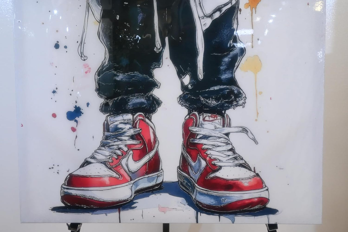 Skull Character Streetwear Sneaker Pop Art Canvas 40"x60"