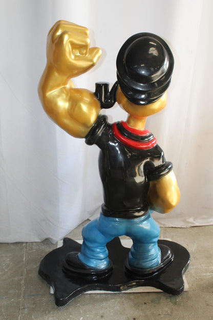 Fiberglass Poppey Statue, Iconic and Majestic in Black Shirt 40" x 24" x 60"H