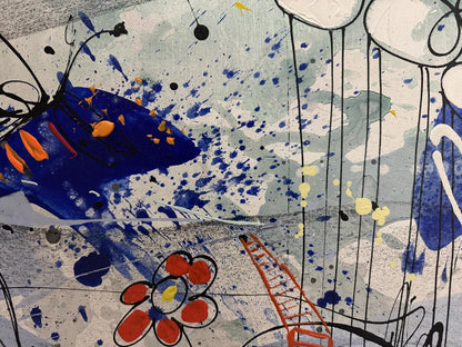 NIFAO Limited Edition Winged Jewels by Mario Luca Art 56"x32"