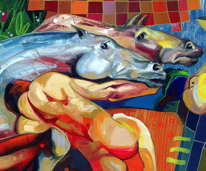 NIFAO Limited Edition Collosus by Tadeo Zavaleta Art 56"x35"
