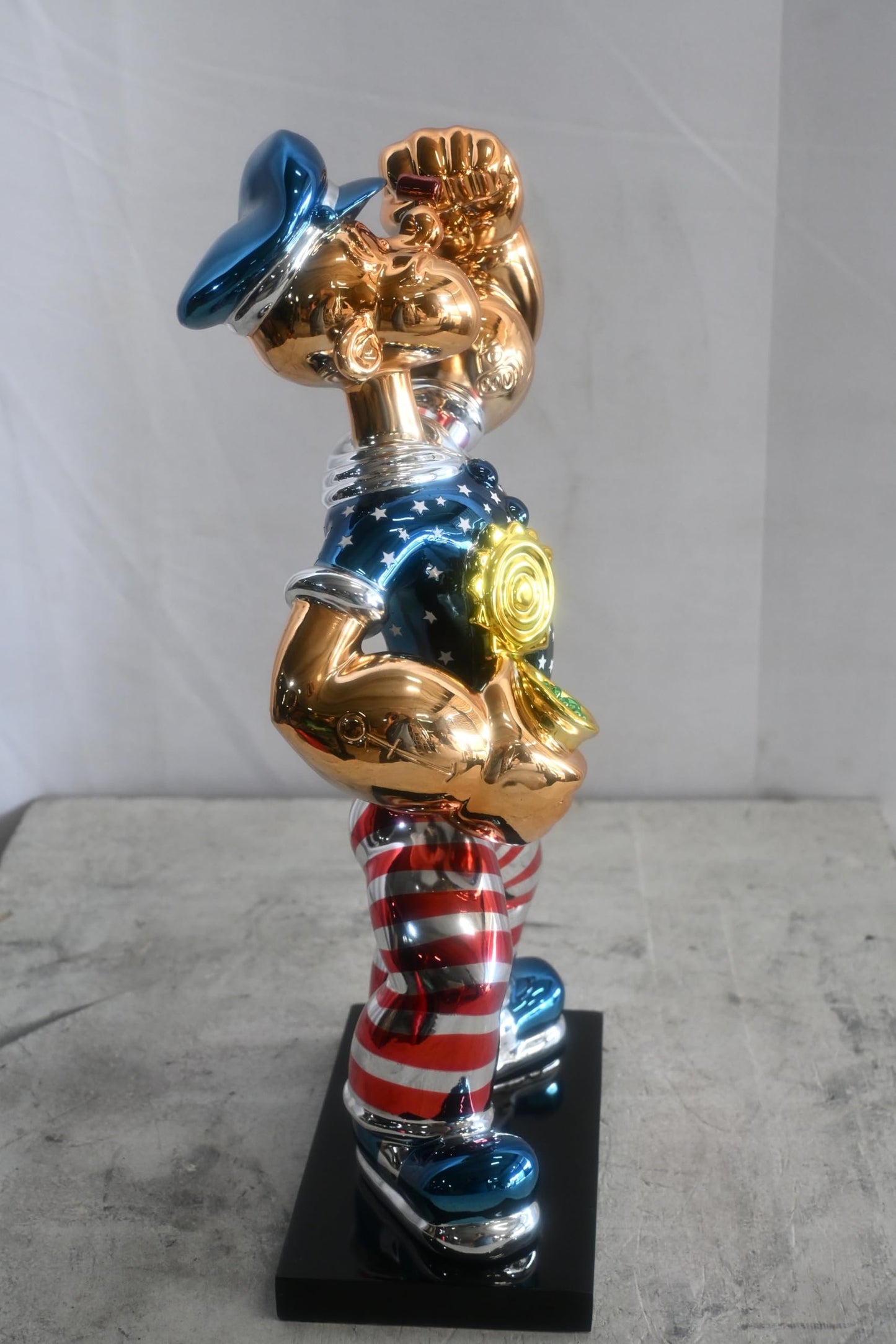 Popeye MAGA Statue Resin Patriotic Figurine 11"x6"x17"H